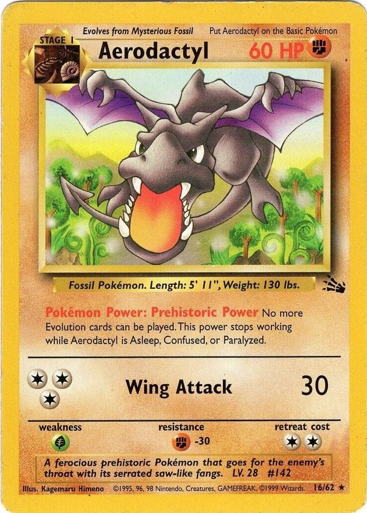 Aerodactyl 16/62 Fossil