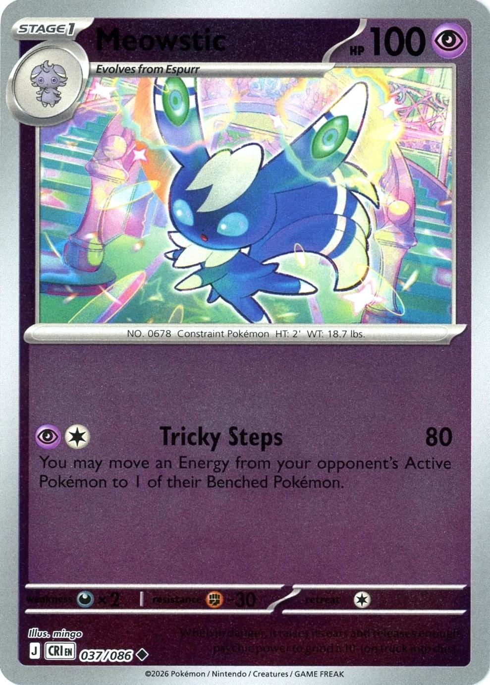 Meowstic 37/86 Chaos Rising