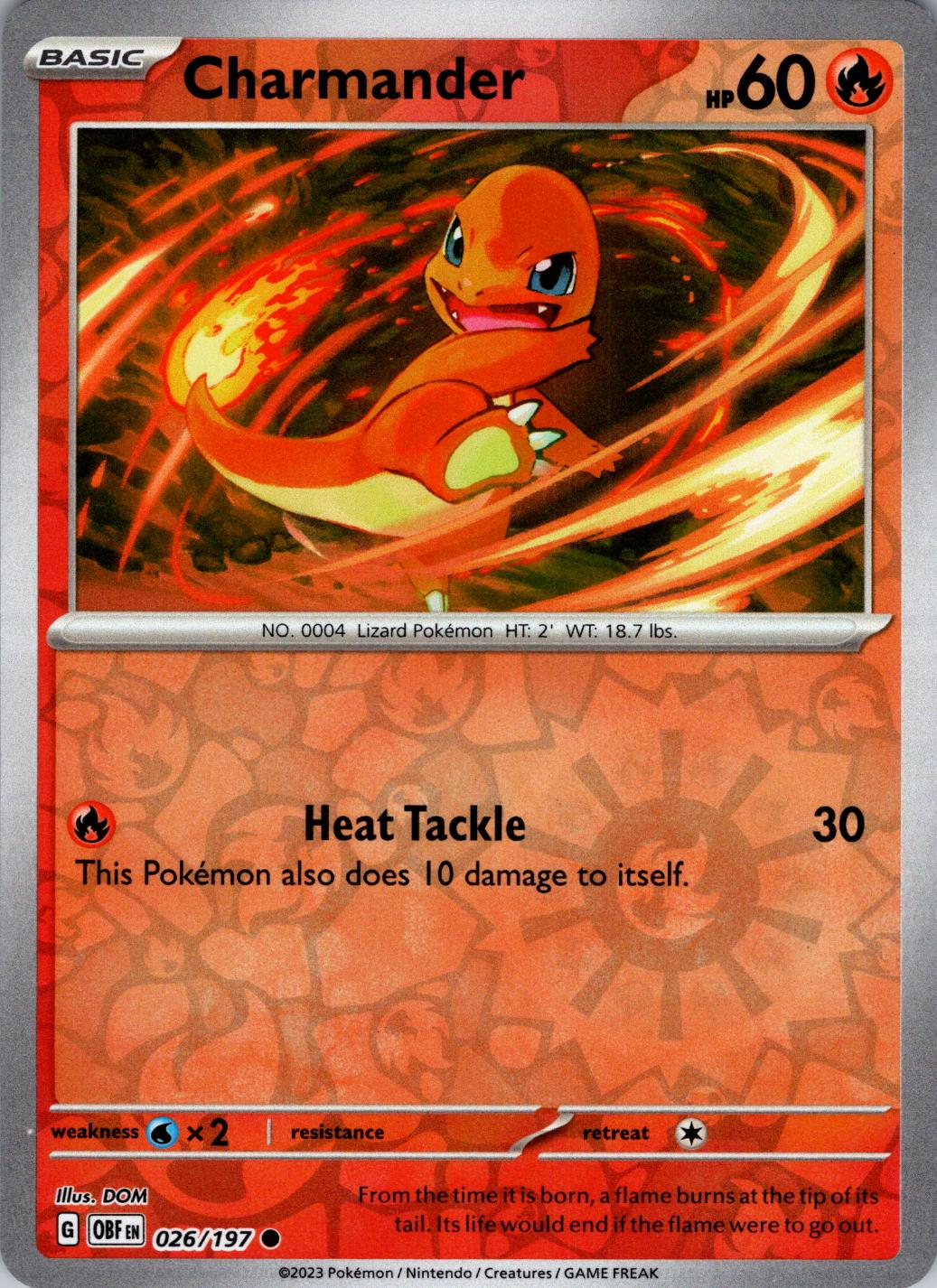 Charmander 26/197 Obsidian Flames