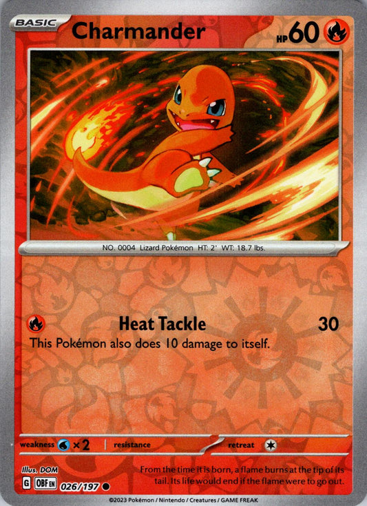 Charmander 26/197 Obsidian Flames