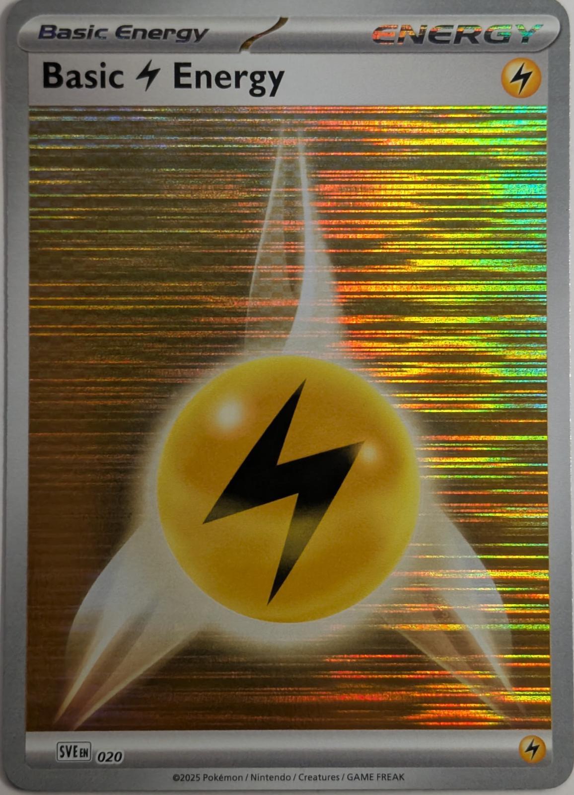 Basic Lightning Energy 020/0 Scarlet & Violet Energies