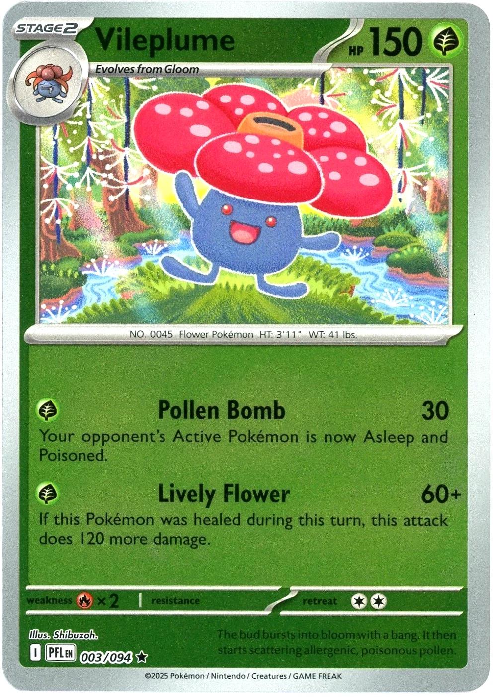 Vileplume 3/94 Phantasmal Flames