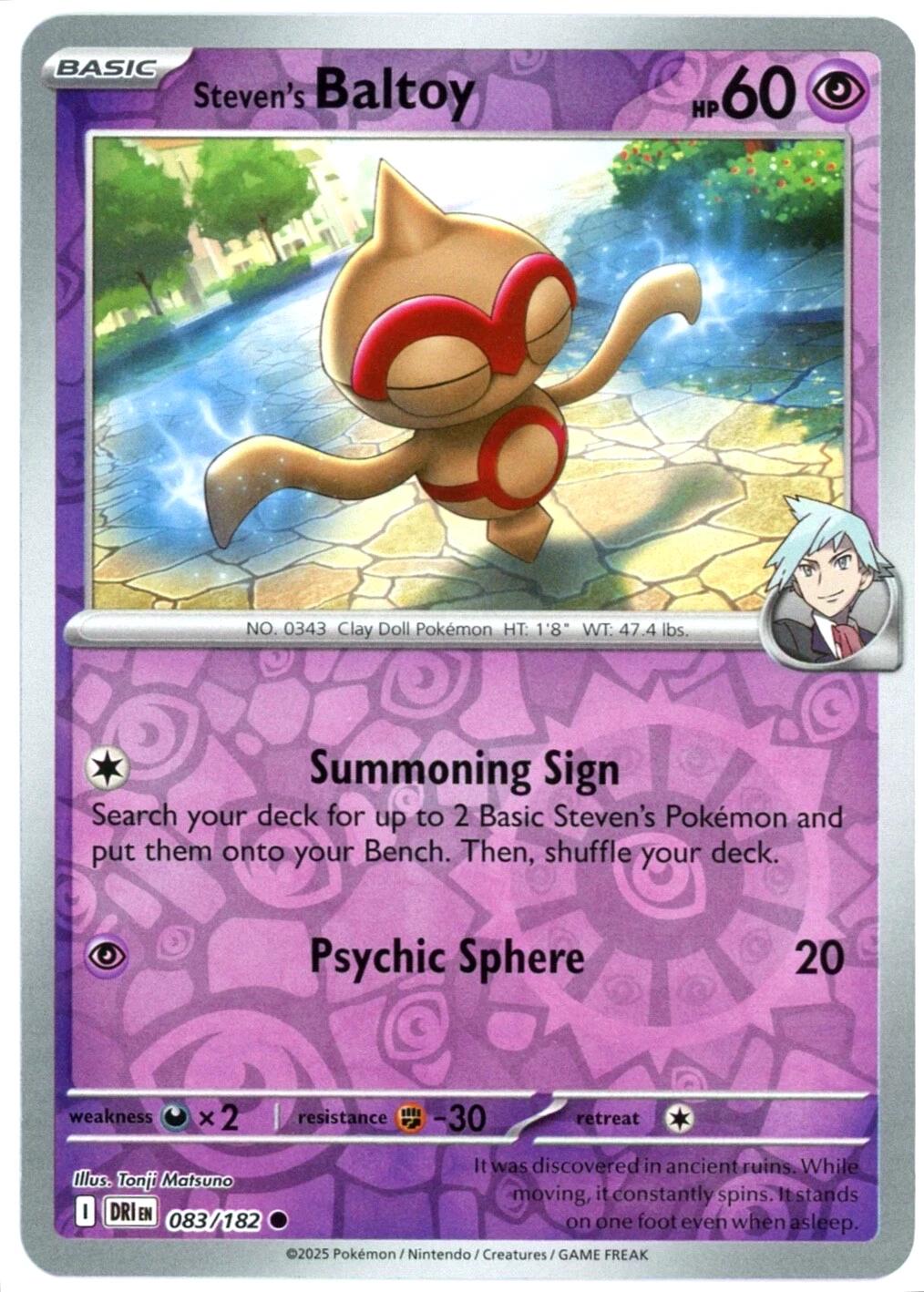 Steven's Baltoy 83/182 Destined Rivals