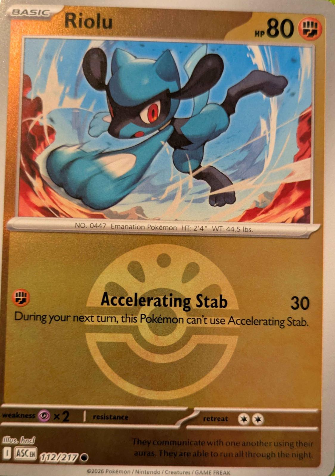 Riolu 112/217 Ascended Heroes