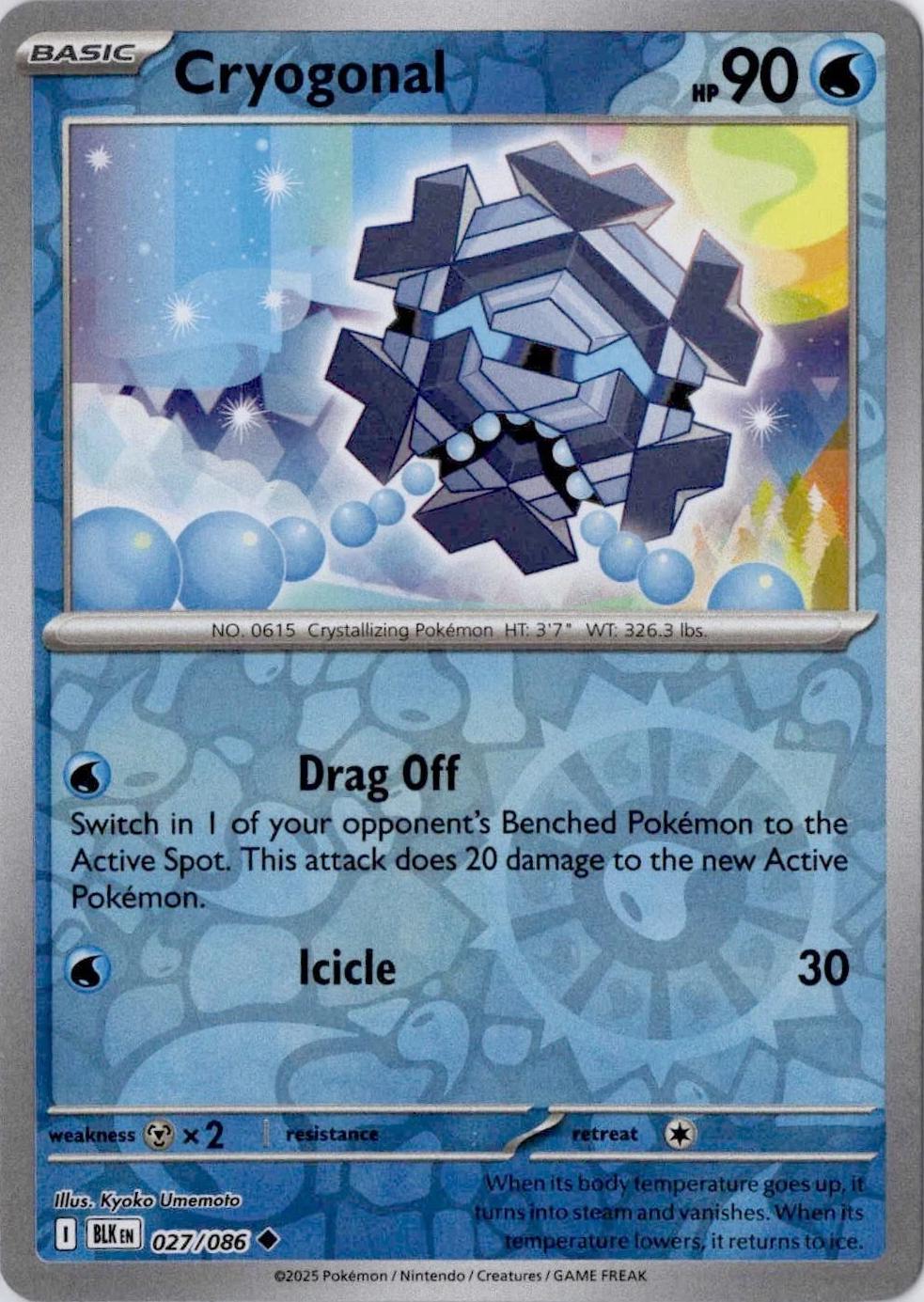 Cryogonal 27/86 Black Bolt
