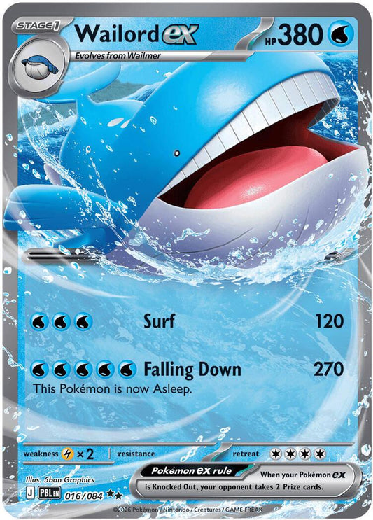 Wailord ex 16/84 Pitch Black