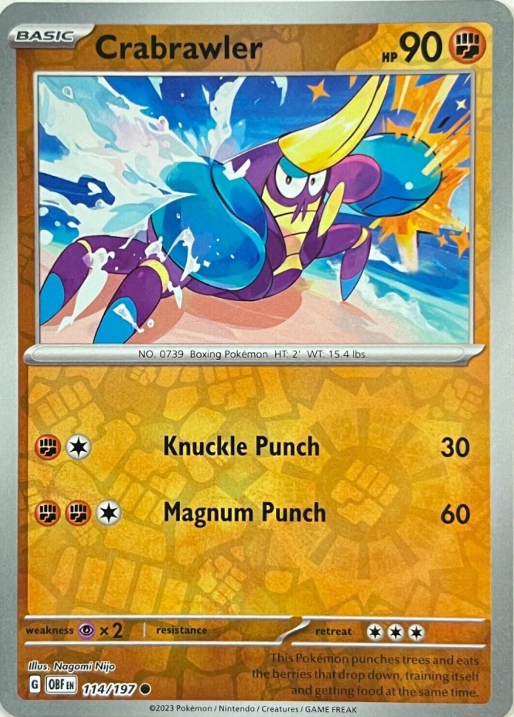 Crabrawler 114/197 Obsidian Flames