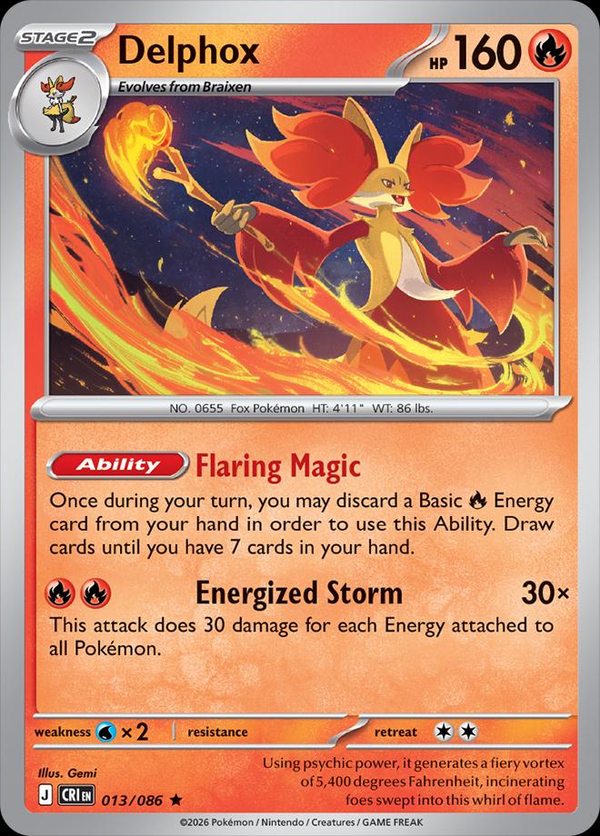 Delphox 13/86 Chaos Rising