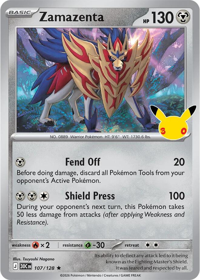 Zamazenta 107/128 30th Celebration