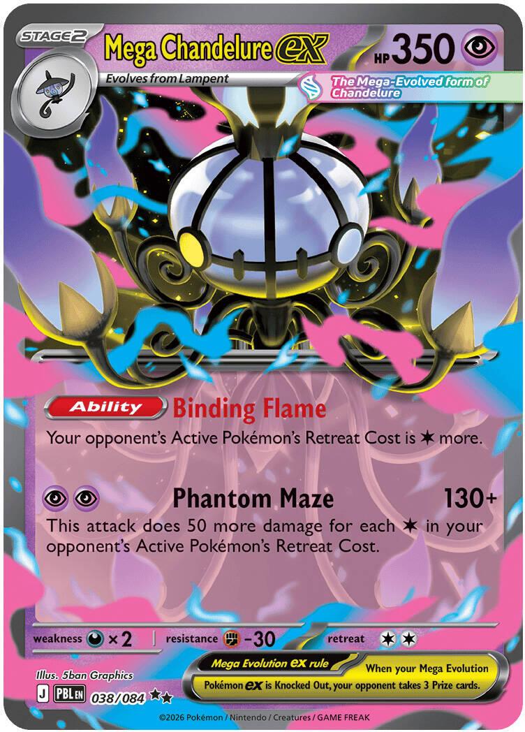 Mega Chandelure ex 38/84 Pitch Black