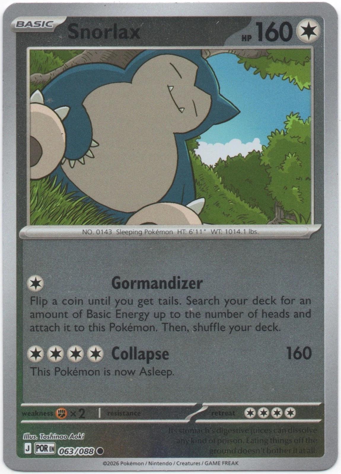 Snorlax 63/88 Perfect Order