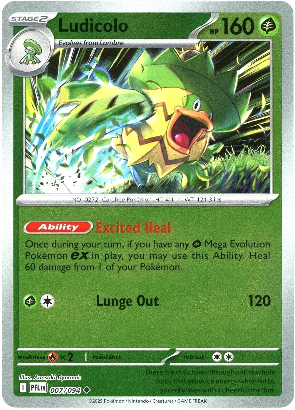 Ludicolo 7/94 Phantasmal Flames