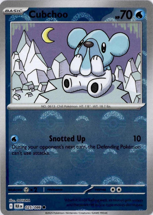 Cubchoo 25/86 Black Bolt