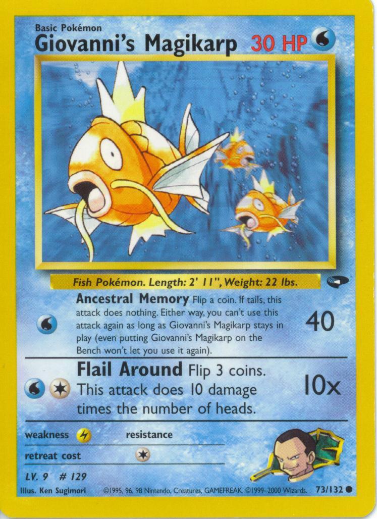 Giovanni's Magikarp 73/132 Gym Challenge