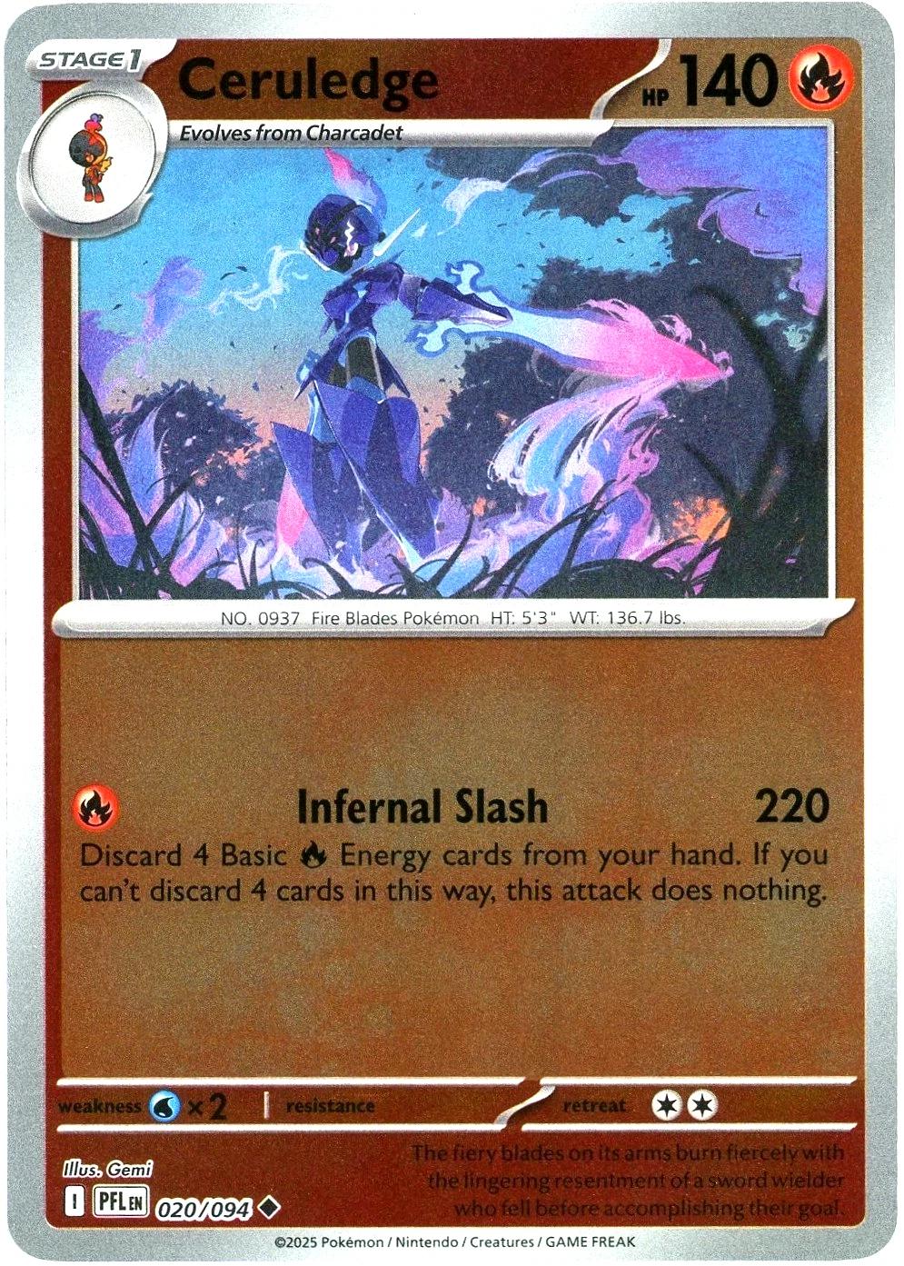 Ceruledge 20/94 Phantasmal Flames