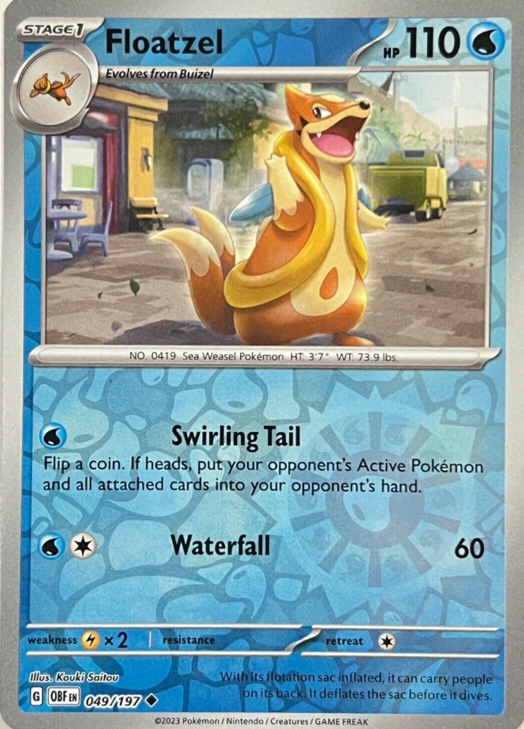Floatzel 49/197 Obsidian Flames