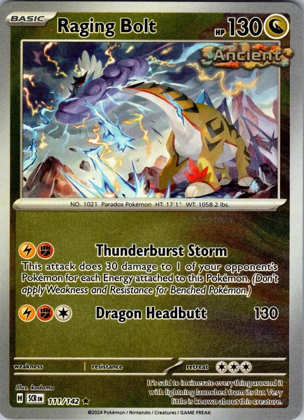 Raging Bolt 111/142 Stellar Crown