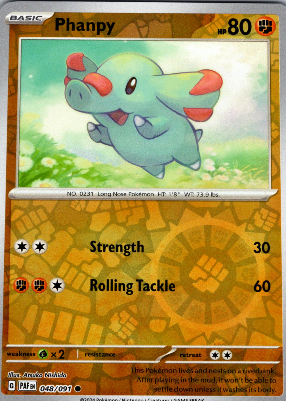 Phanpy 48/91 Paldean Fates