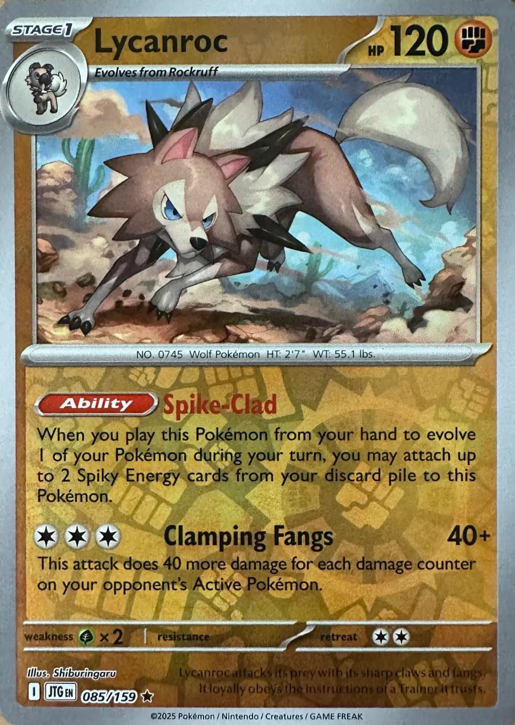 Lycanroc 85/159 Journey Together