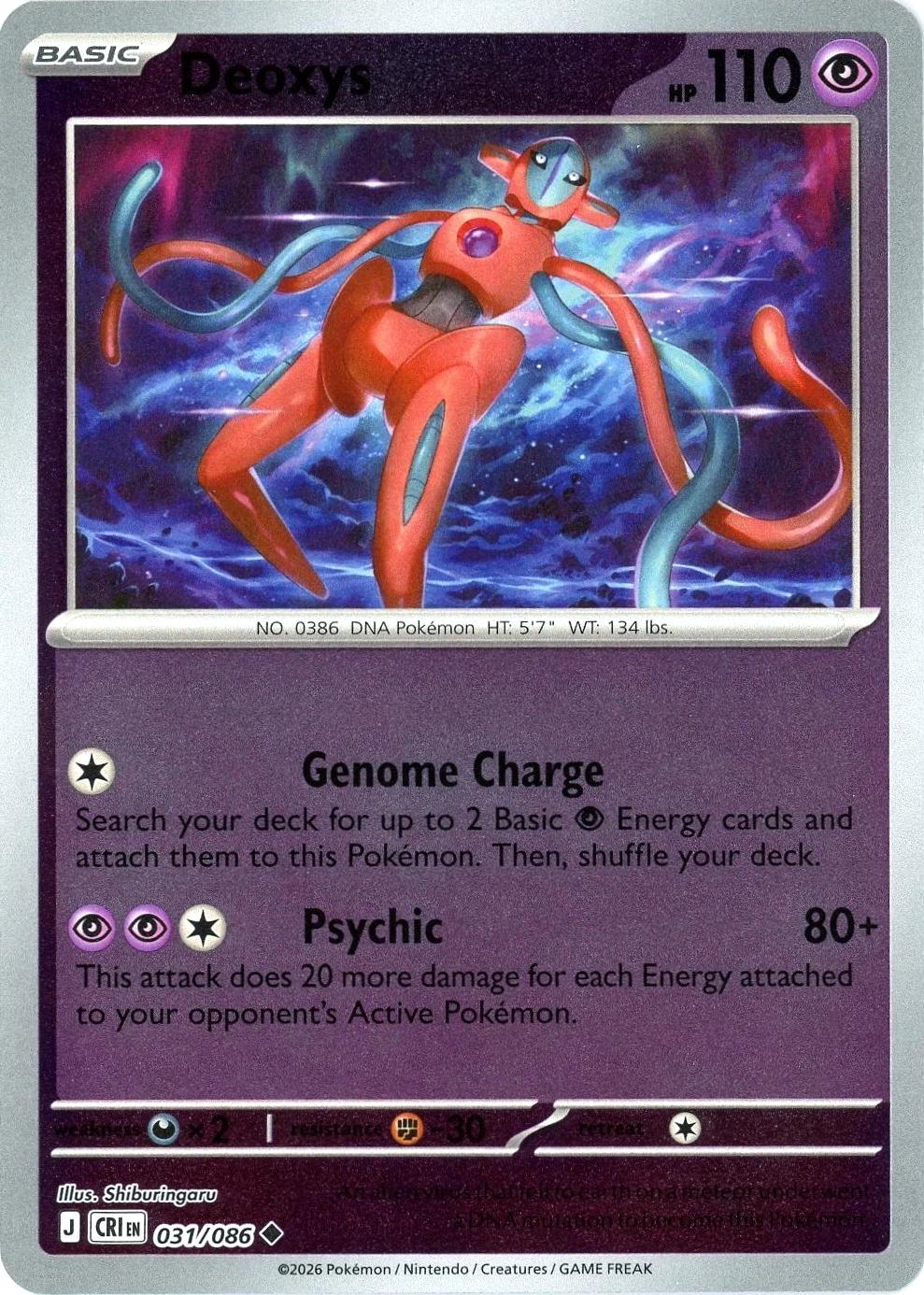 Deoxys 31/86 Chaos Rising