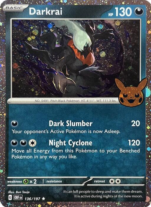 Darkrai 136/197 Obsidian Flames