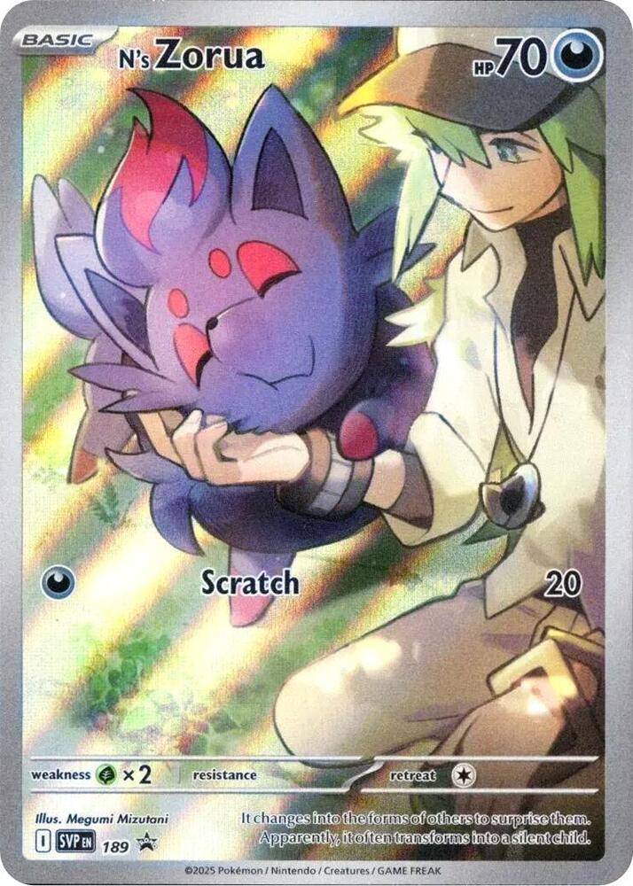 N's Zorua 189 Scarlet & Violet Black Star Promos