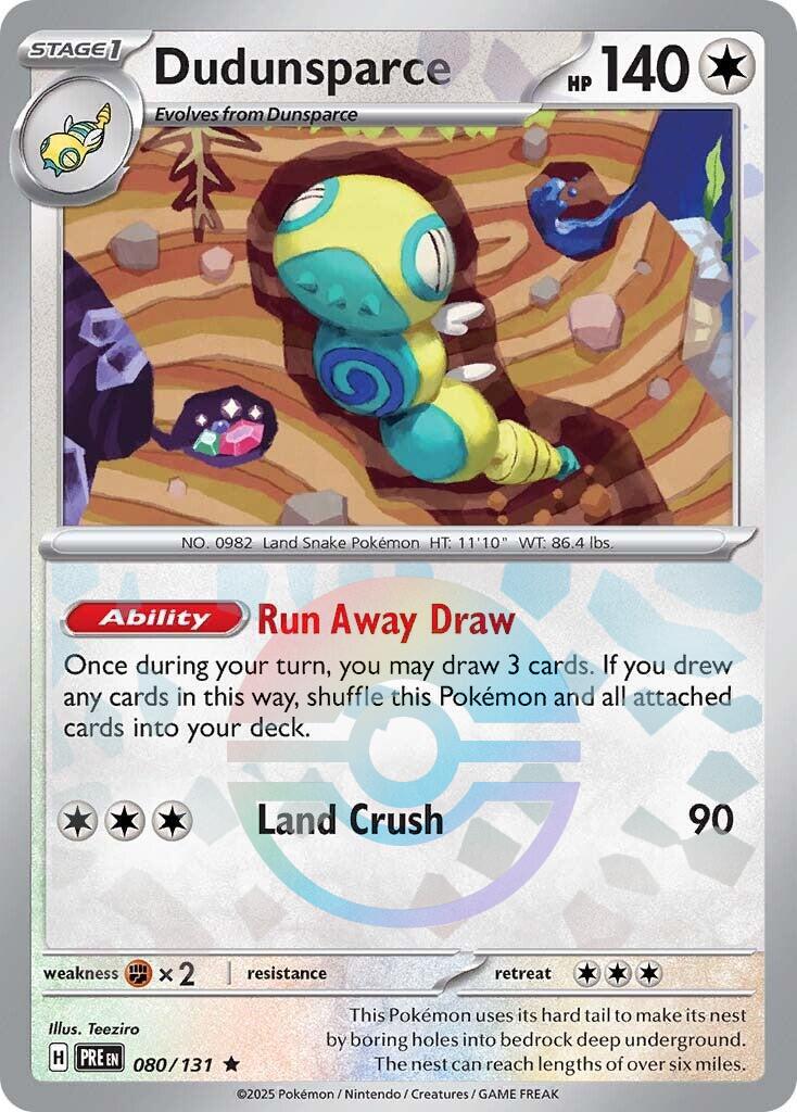 Dudunsparce 80/131 Prismatic Evolutions