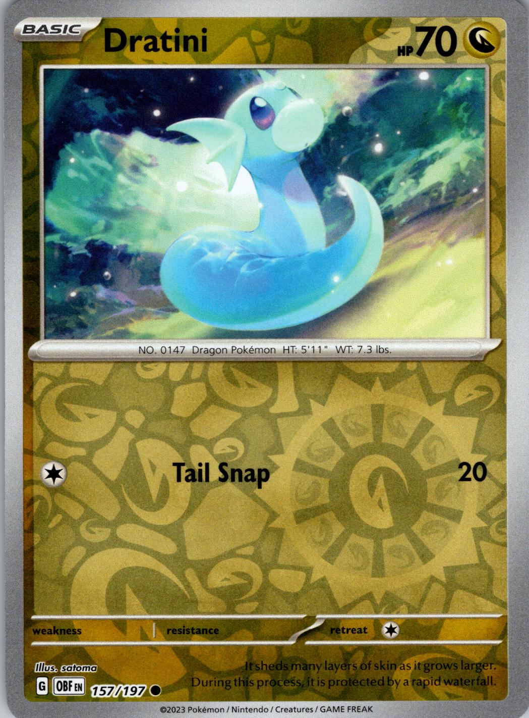 Dratini 157/197 Obsidian Flames