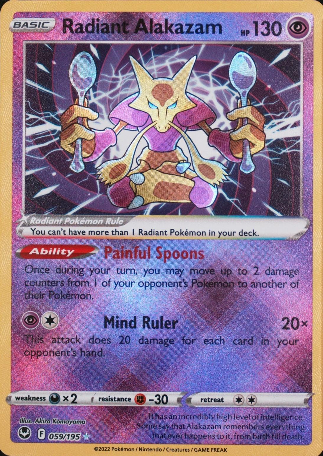 Radiant Alakazam 59/195 Silver Tempest