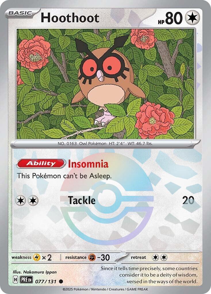 Hoothoot 77/131 Prismatic Evolutions