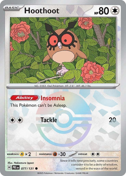 Hoothoot 77/131 Prismatic Evolutions