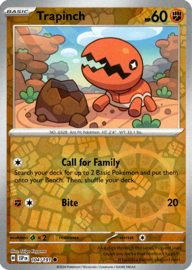 Trapinch 104/191 Surging Sparks