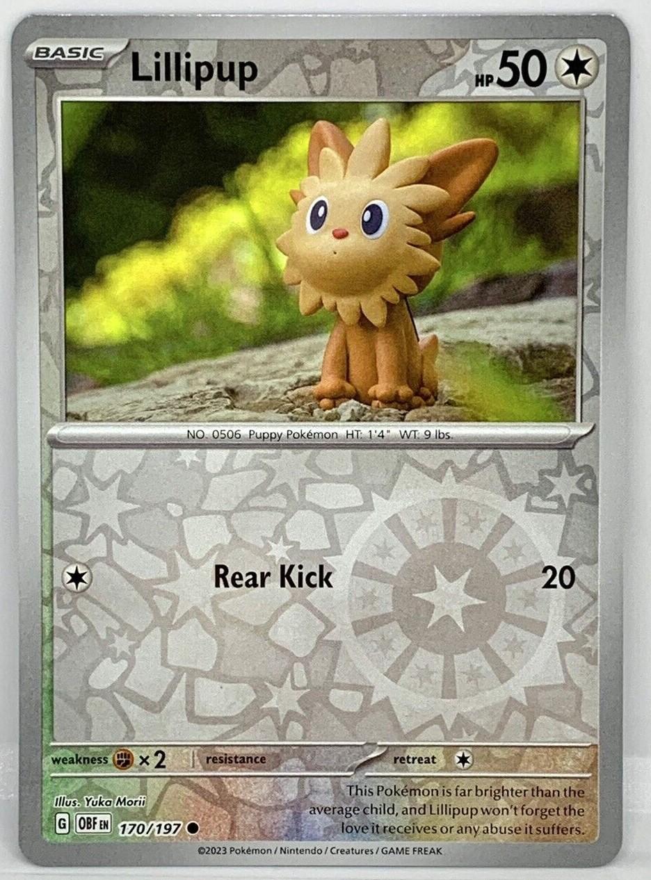 Lillipup 170/197 Obsidian Flames