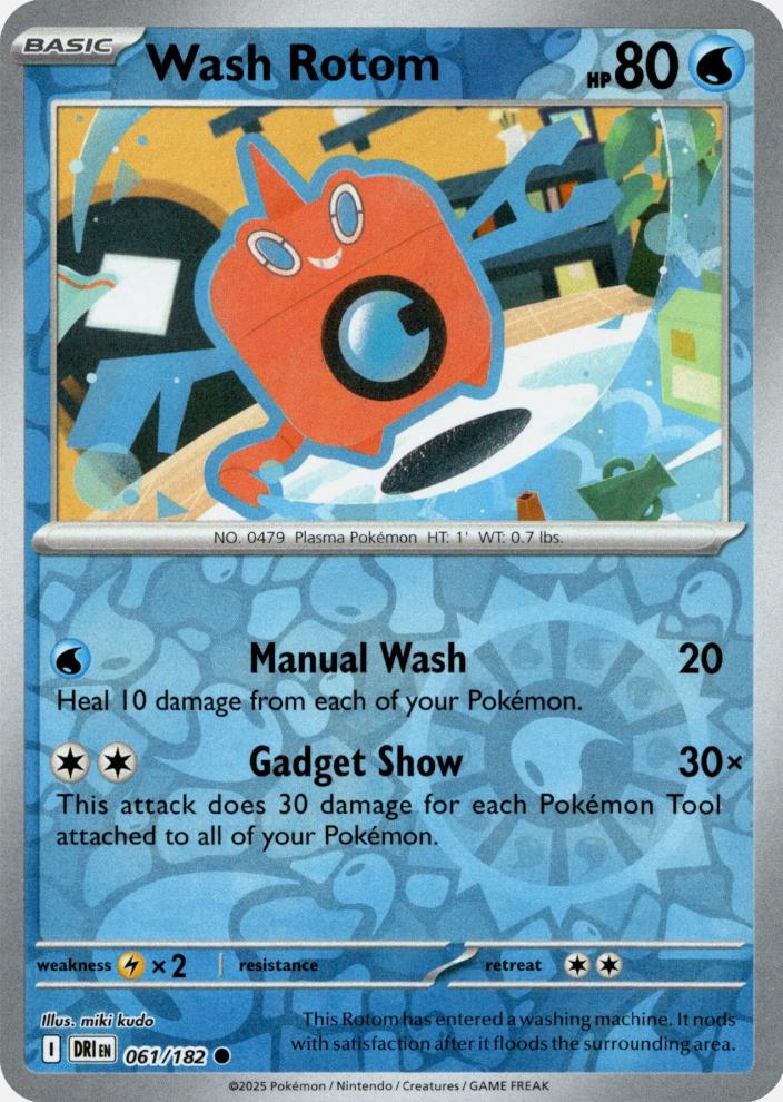 Wash Rotom 61/182 Destined Rivals