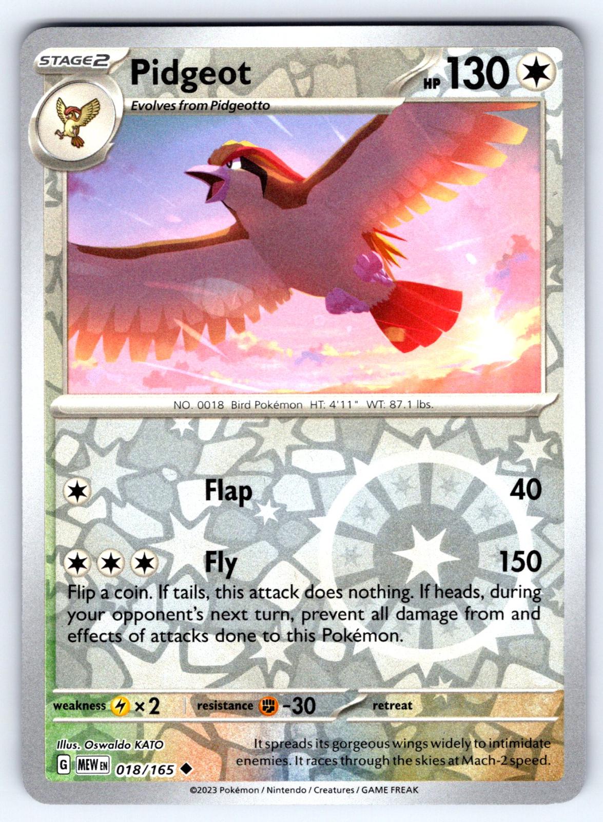 Pidgeot 18/165 151