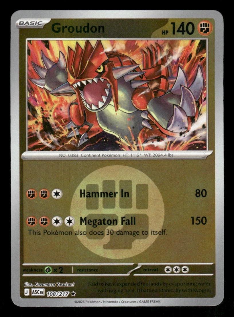 Groudon 108/217 Ascended Heroes