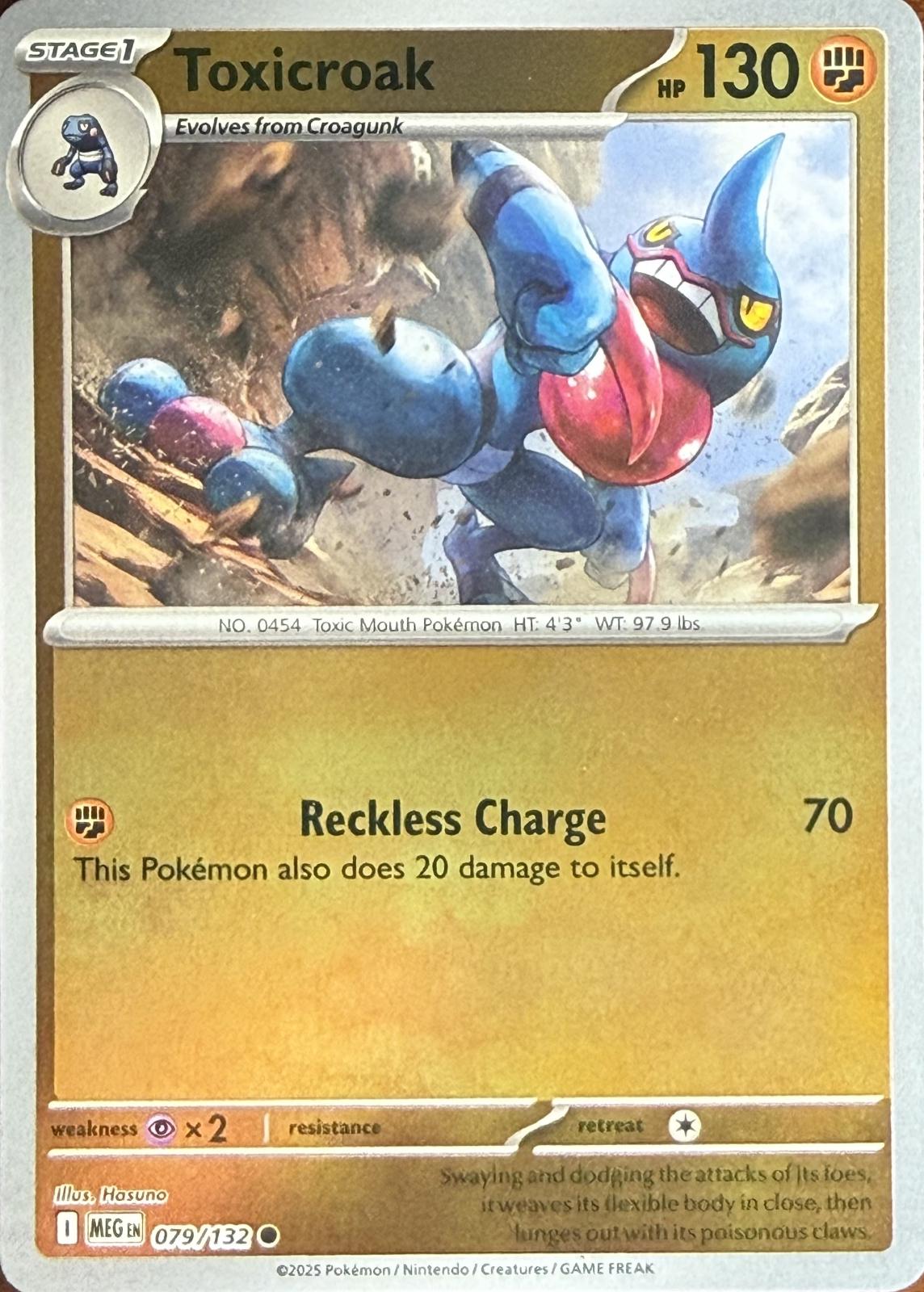 Toxicroak 79/132 Mega Evolution