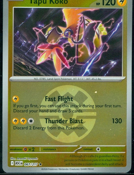 Tapu Koko 67/217 Ascended Heroes