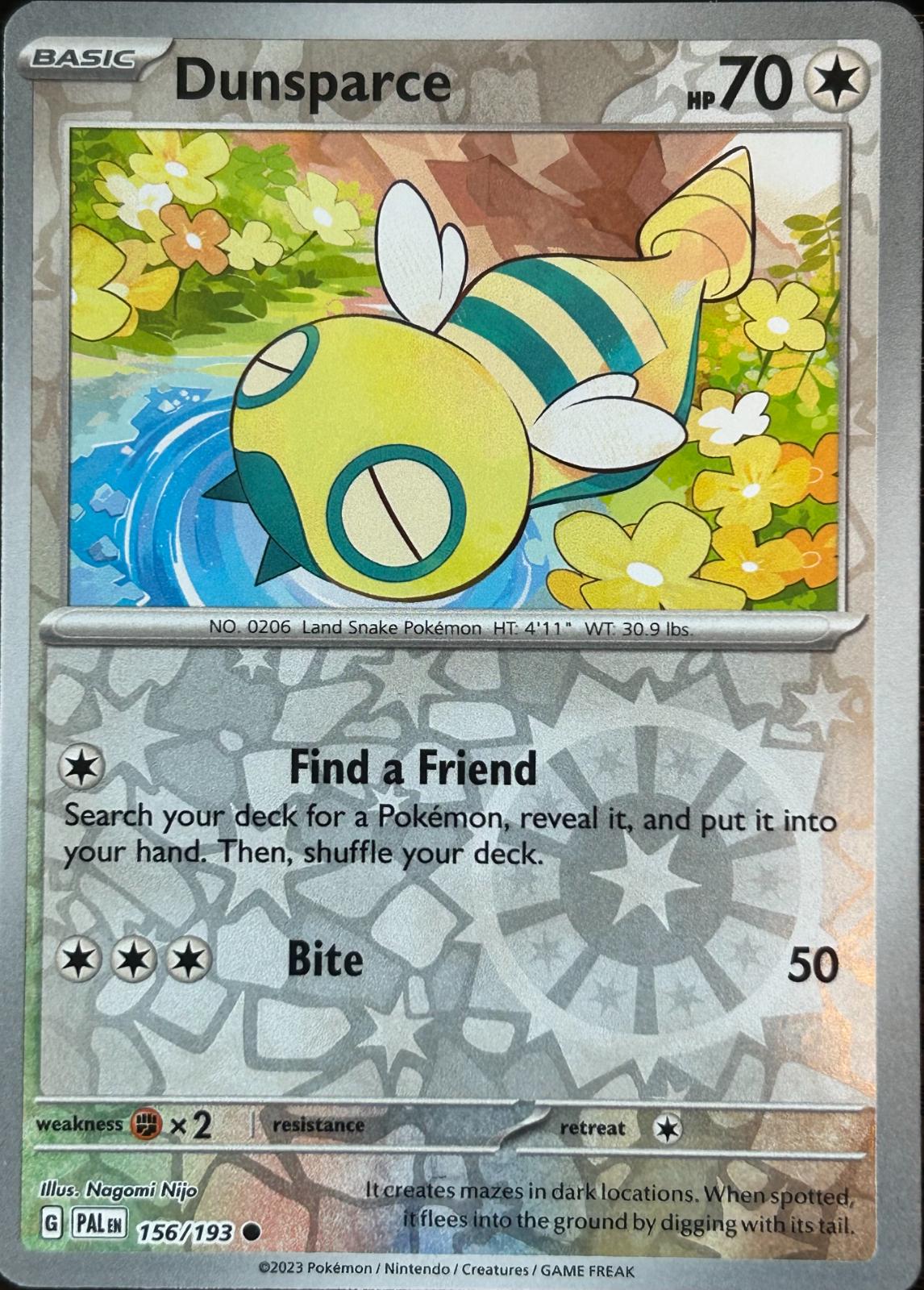 Dunsparce 156/193 Paldea Evolved