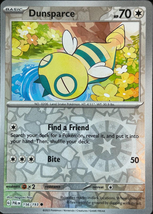 Dunsparce 156/193 Paldea Evolved