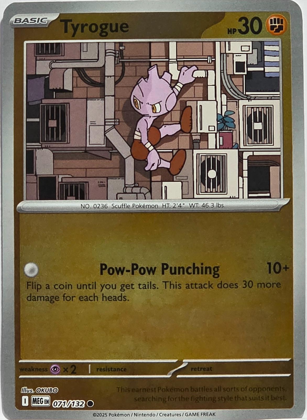 Tyrogue 71/132 Mega Evolution