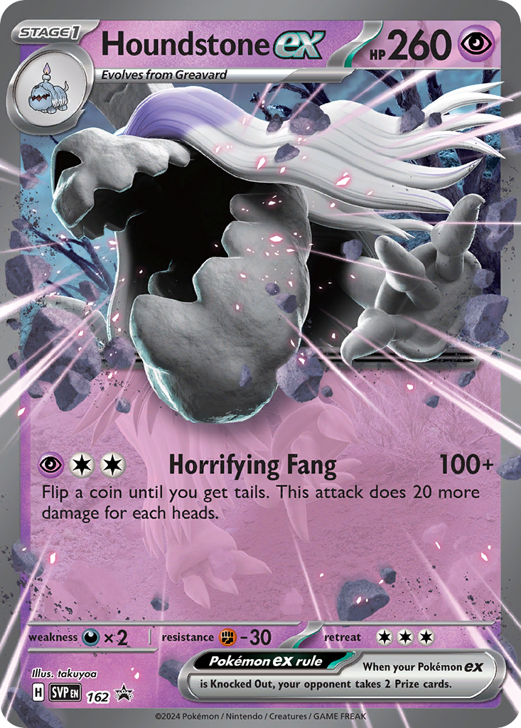 Houndstone ex 162/215 Scarlet & Violet Black Star Promos