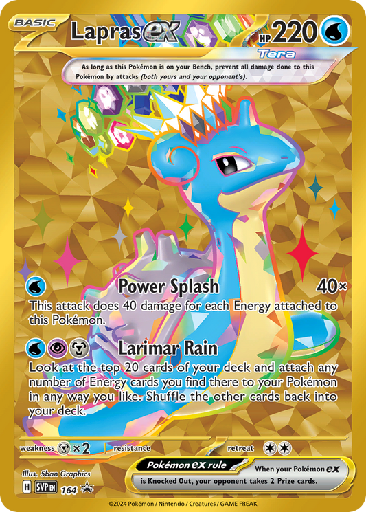 Lapras ex 164/215 Scarlet & Violet Black Star Promos