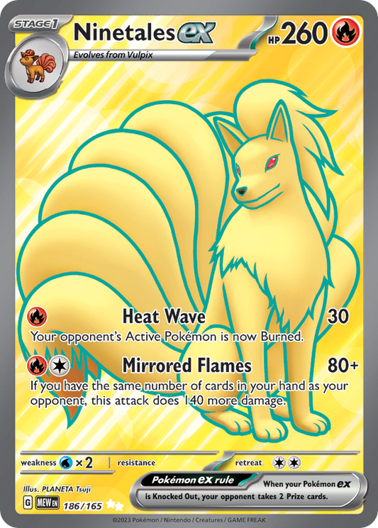 Ninetales ex 186/165 151