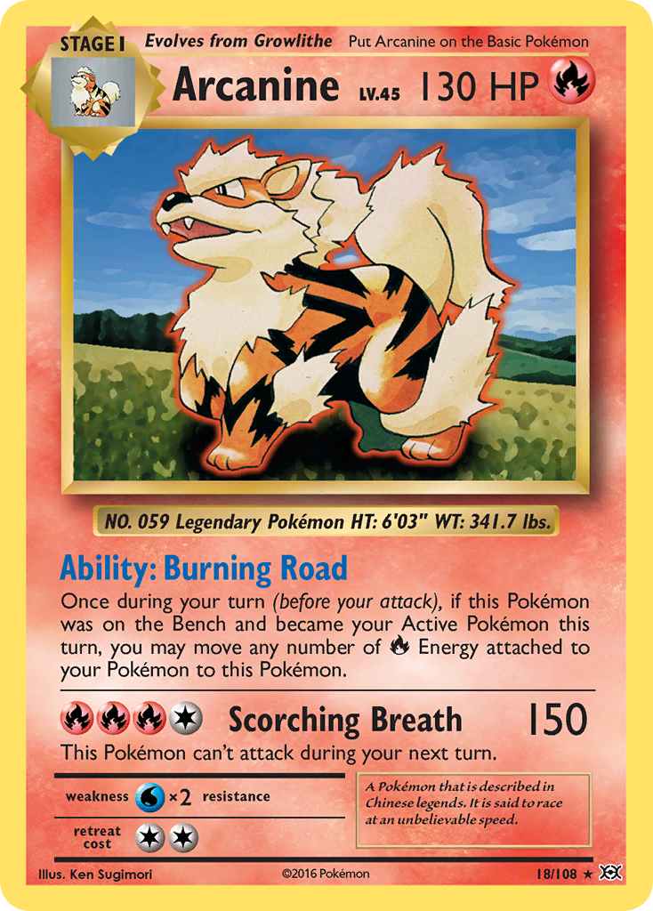 Arcanine 18/108 Evolutions