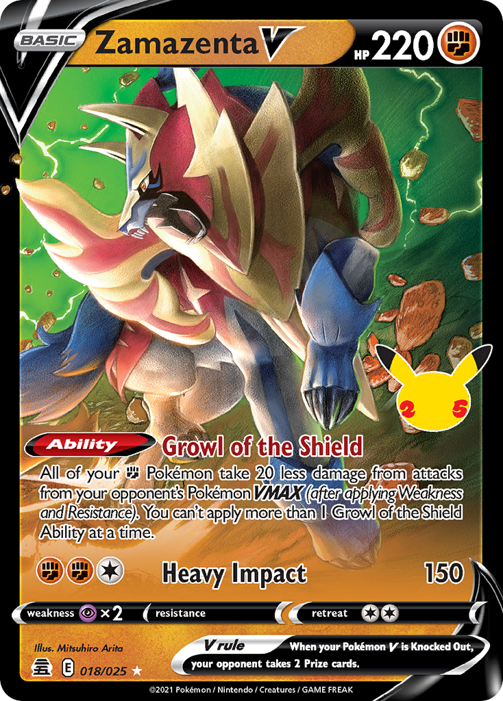Zamazenta V 18/25 Celebrations