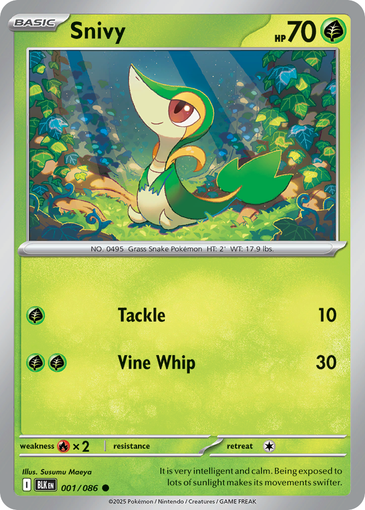 Snivy 1/86 Black Bolt