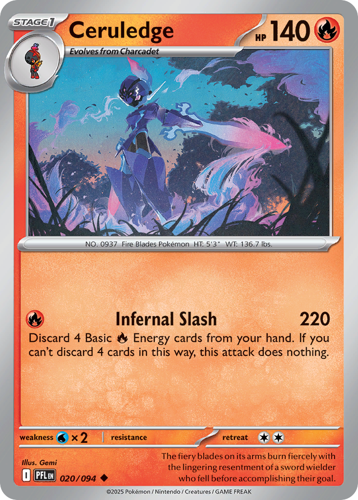 Ceruledge 20/94 Phantasmal Flames