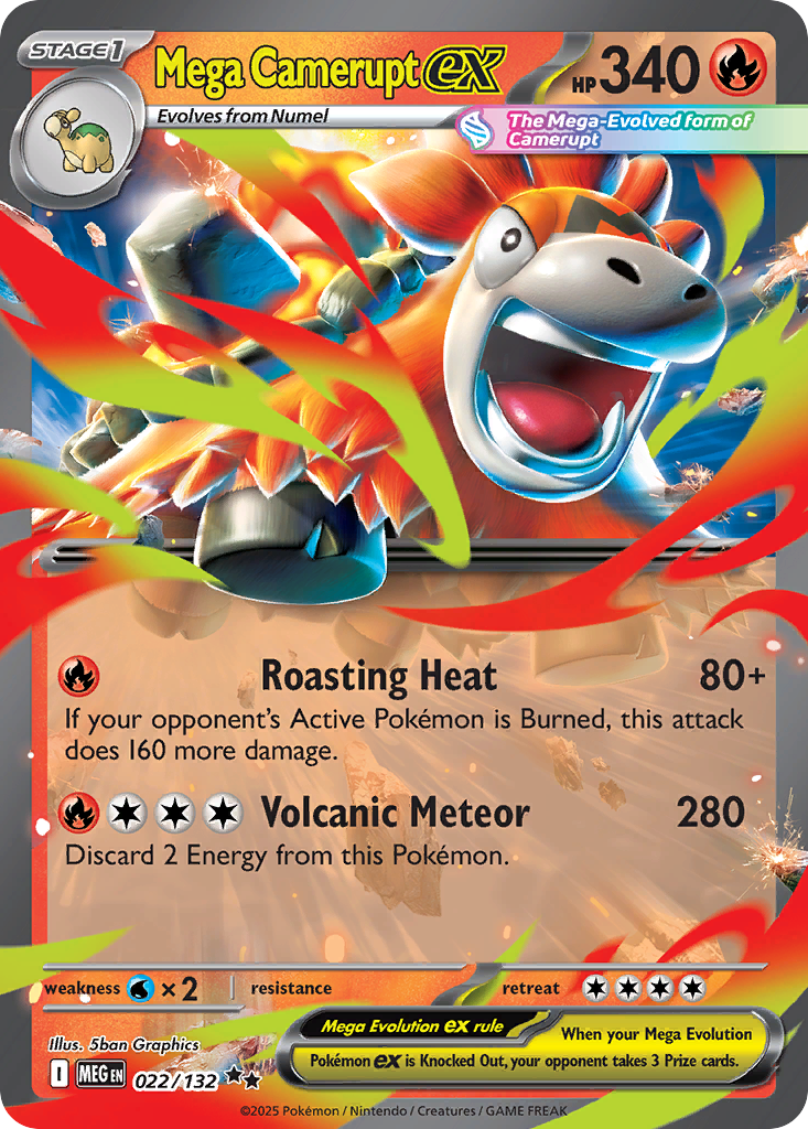 Mega Camerupt ex 22/132 Mega Evolution