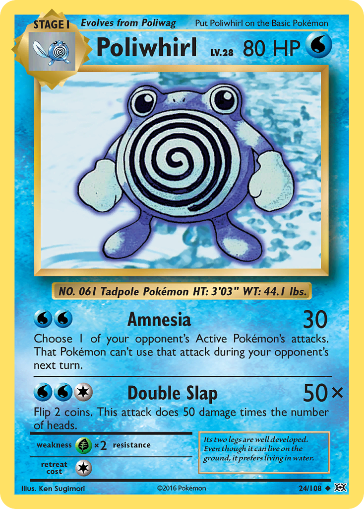 Poliwhirl 24/108 Evolutions